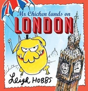 mr chicken lands on london