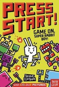 press start game on super rabbit boy